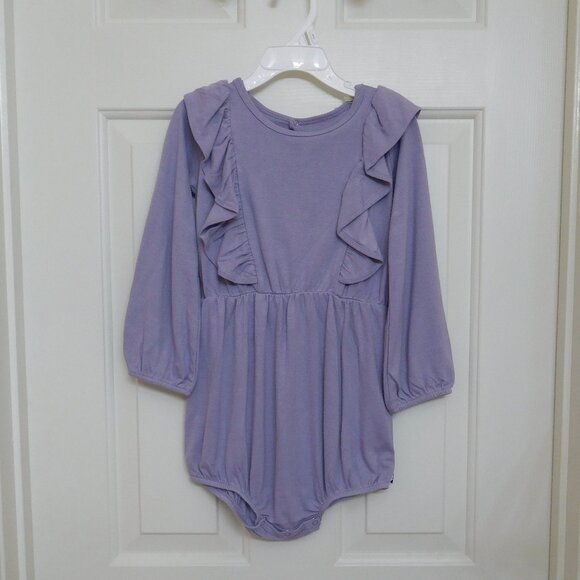 NWT Kyte Purple Long Sleeve Bubble Romper sz 4t - Picture 1 of 1